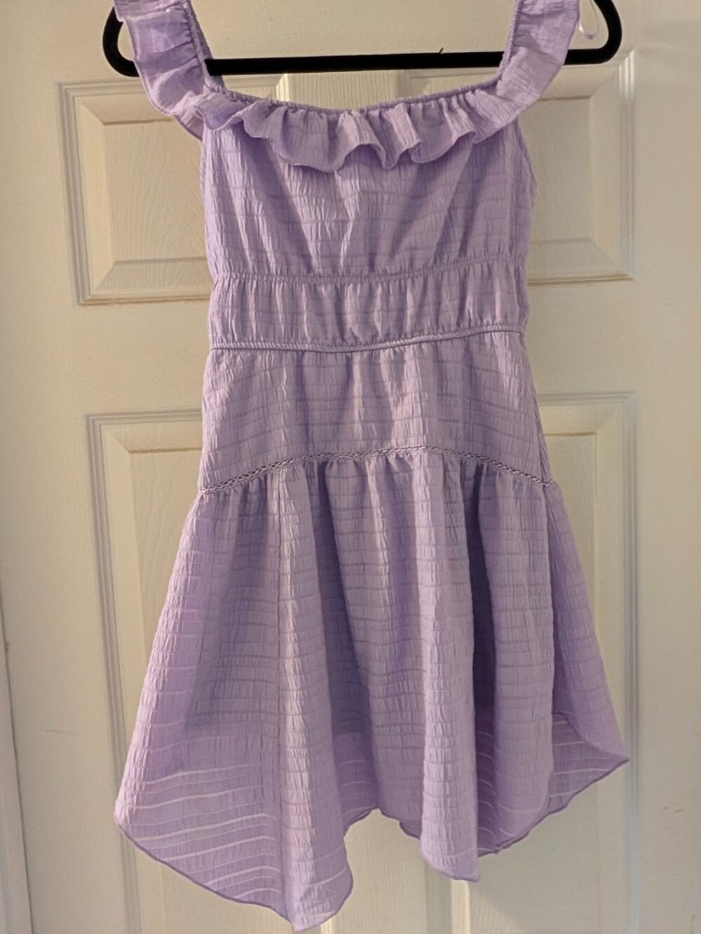 Wild Fable Lavender Smocked Ruffle Off-the-Shoulder Mini Dress XS
